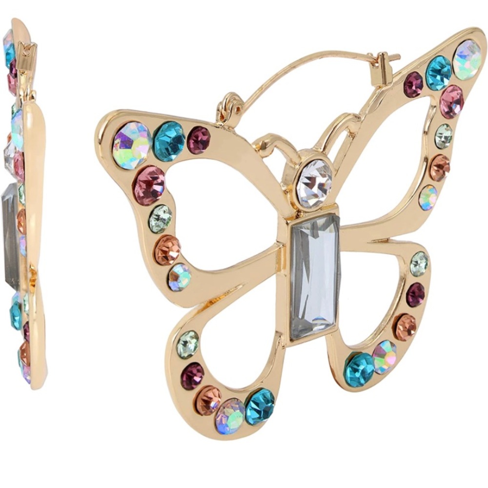 NWT Betsey Johnson Butterfly Earrings